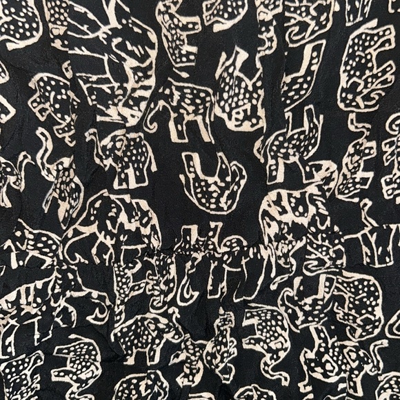 MAEVE Anthropologie Elephant Faux Wrap Dress Size XSP - Picture 3 of 7